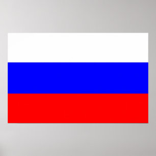 Canvas Print with Flag of Russia