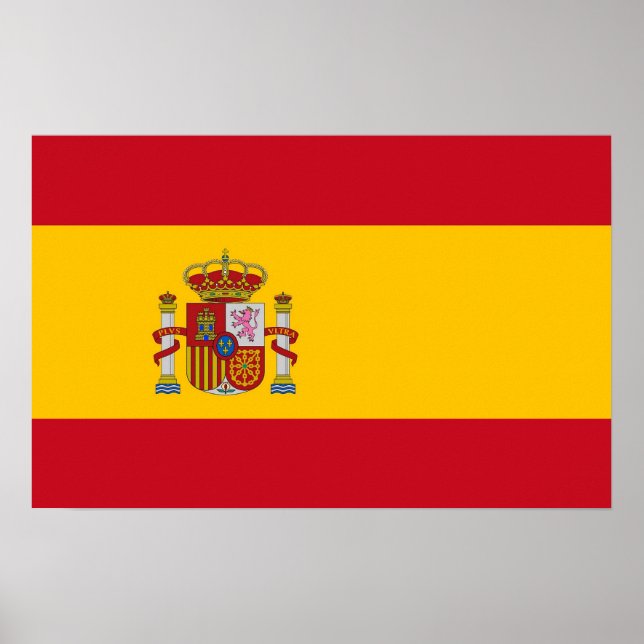 Canvas Print with Flag of Spain (Front)