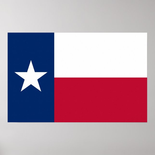 Canvas Print with Flag of Texas, U.S.A. (Front)