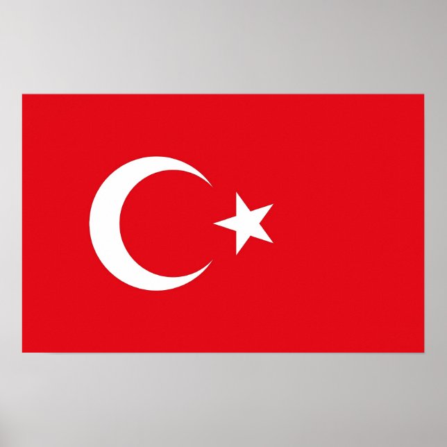 Canvas Print with Flag of Turkey (Front)