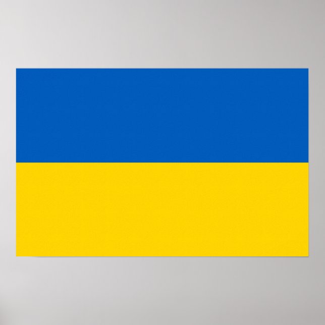 Canvas Print with Flag of Ukraine (Front)
