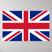 Canvas Print with Flag of United Kingdom