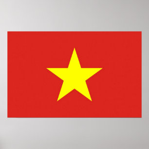 Canvas Print with Flag of Vietnam