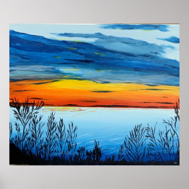 Canvas Print with Sunset (Front)
