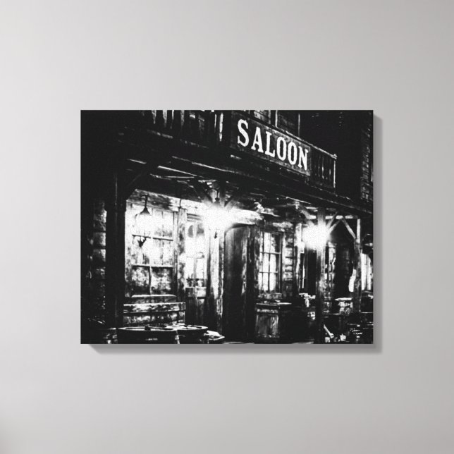 Canvas Saloon Print (Front)