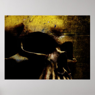 Canvas Skull Poster