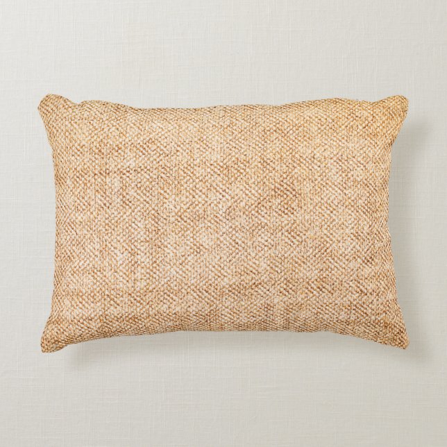 Canvas texture decorative cushion (Front)