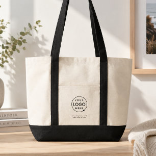 Canvas Tote Bag Custom Logo Business Shopper