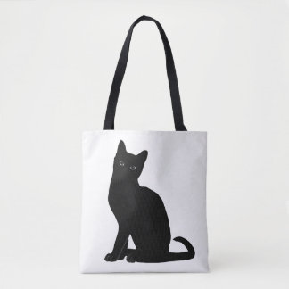 Canvas tote cat design