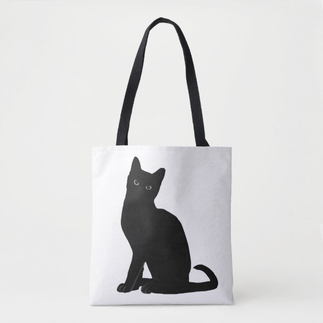 Canvas tote cat design (Front)