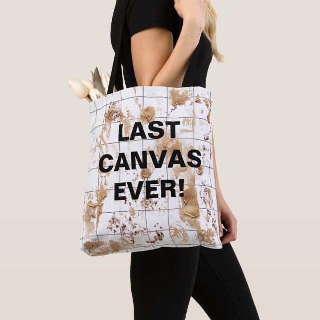 CANVAS TOTE! TOTE BAG (Close Up)