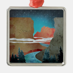 Canyon Birds Metal Ornament