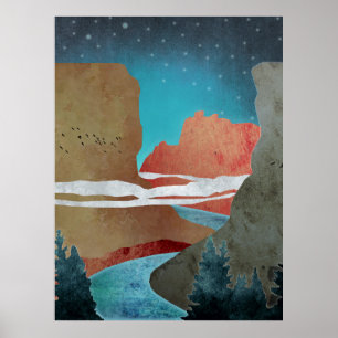 Canyon Birds Poster