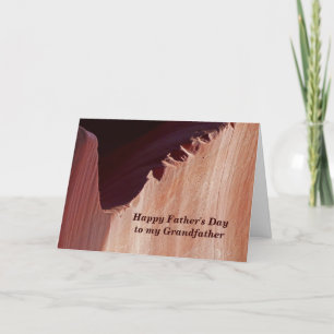 Canyon Crosscut  Happy Father's Day Grandfather Card