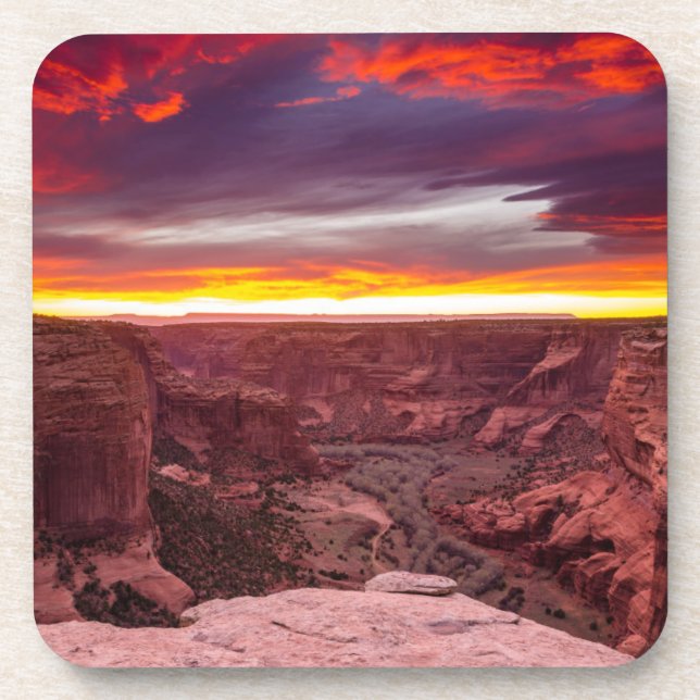Canyon de Chelly, sunset, Arizona Coaster (Front)
