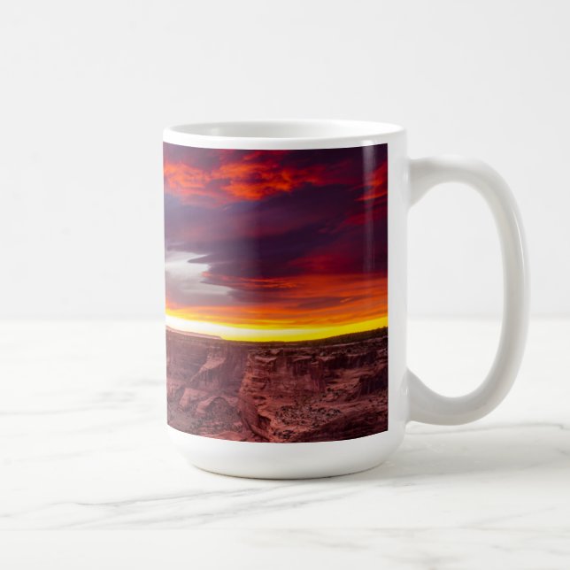 Canyon de Chelly, sunset, Arizona Coffee Mug (Right)