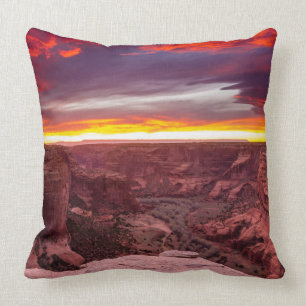 Canyon de Chelly, sunset, Arizona Cushion