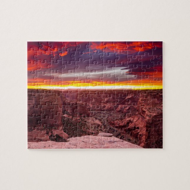 Canyon de Chelly, sunset, Arizona Jigsaw Puzzle (Horizontal)