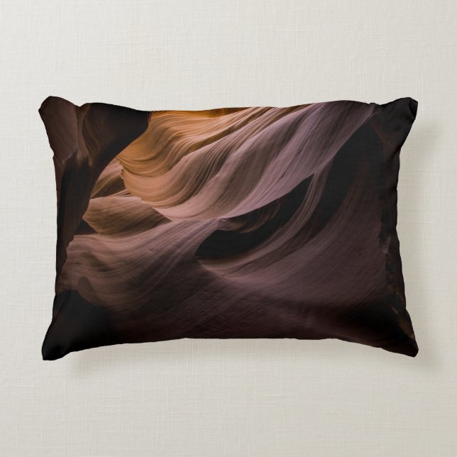 Canyon desert landscape pattern decorative cushion (Front)