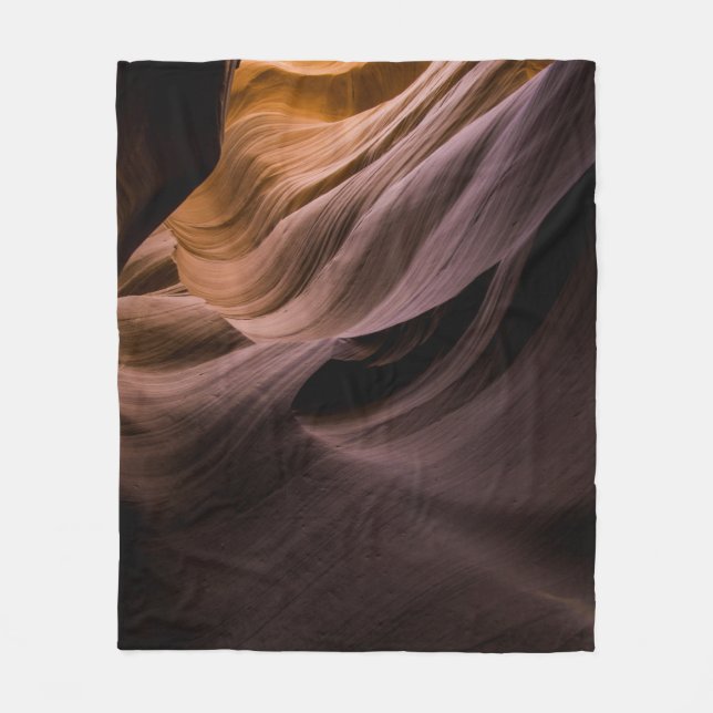 Canyon desert landscape pattern fleece blanket (Front)
