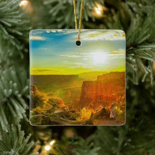 Canyon lands National Park Moab Utah Ceramic Ornament