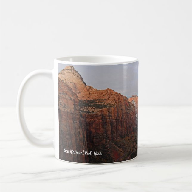Canyon Overlook Zion National Park, Utah  Coffee Mug (Left)