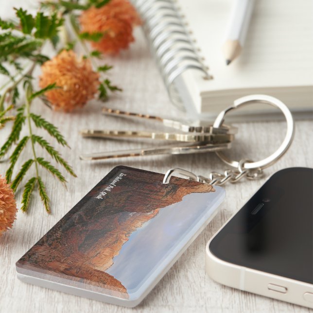 Canyon Overlook Zion National Park, Utah  Key Ring (Front Right)