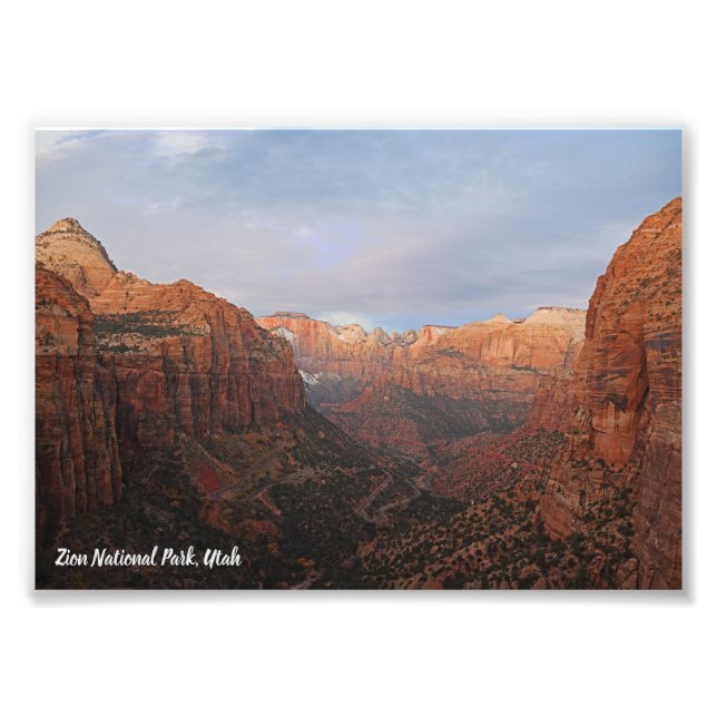 Canyon Overlook Zion National Park, Utah  Photo Print (Front)