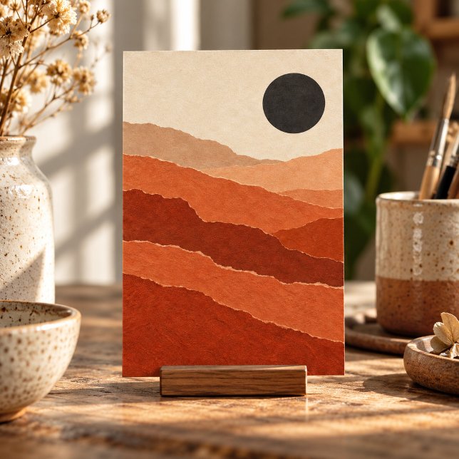 Canyon Paper Study Art Print (4 x 6 inch unframed semi-gloss print. Flat printed artwork. Styled scene; props not included.)