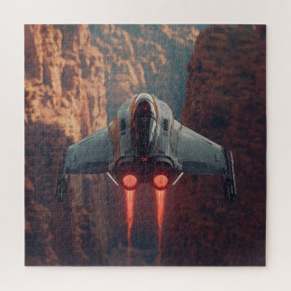 Canyon Run Jet with Afterburners – Sci-Fi Puzzle