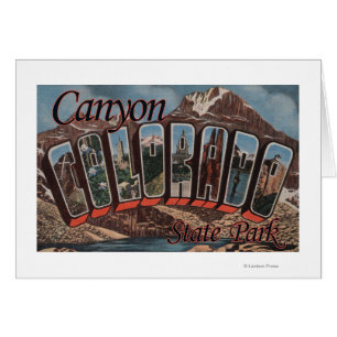 Canyon State Park, Colorado - Large Letter Scene