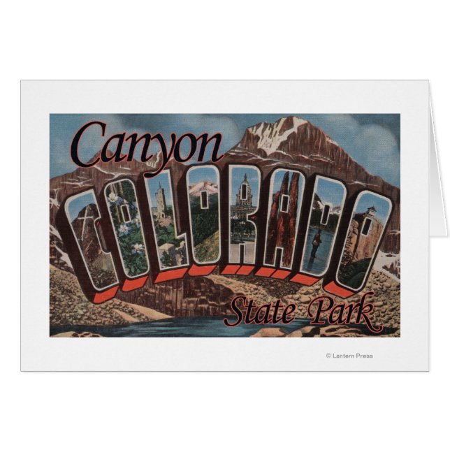 Canyon State Park, Colorado - Large Letter Scene (Front Horizontal)