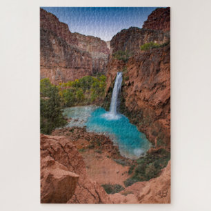 Canyon Waterfall Landscape Jigsaw Puzzle