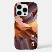 Canyon Wave Sandstone Pattern Earthy Tones