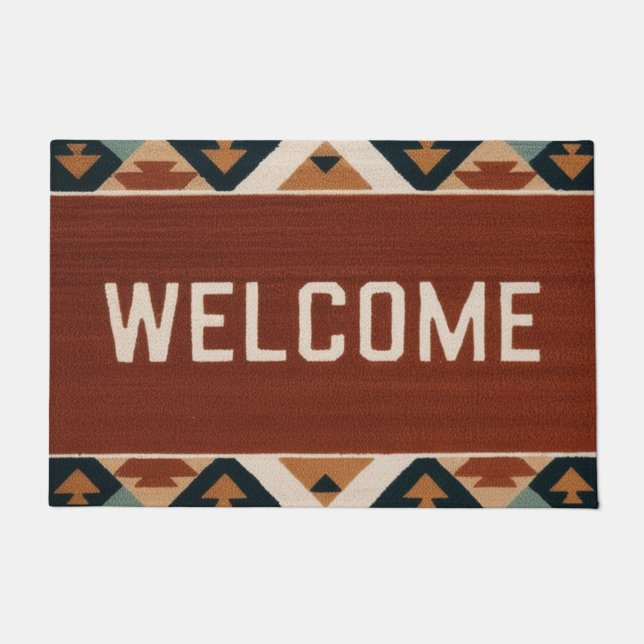 Canyon Welcome Doormat (Front)