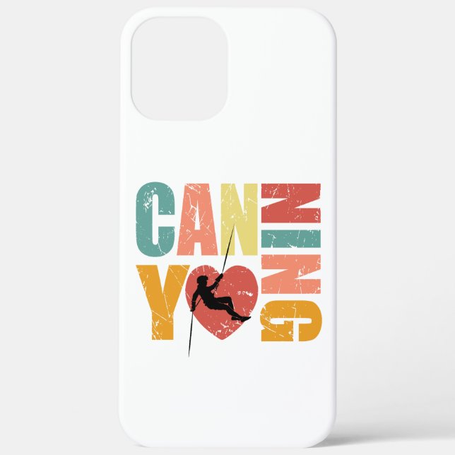 Canyoneering I Love Canyoning Rappelling Lover Case-Mate iPhone Case (Back)