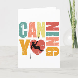 Canyoneering I Love Canyoning Rappelling Lover Holiday Card