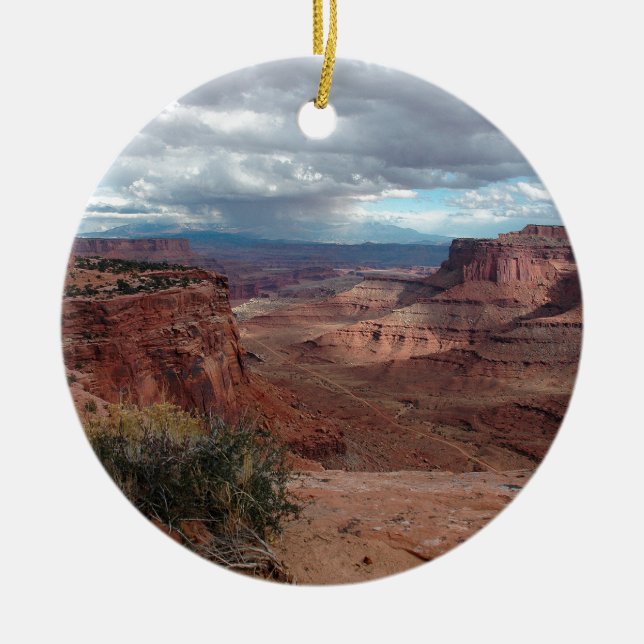 Canyonlands Ceramic Tree Decoration (Front)