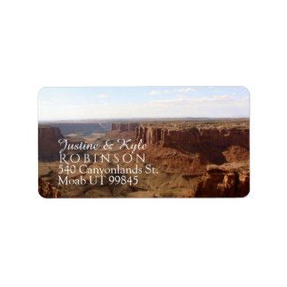 Canyonlands Couple Address label