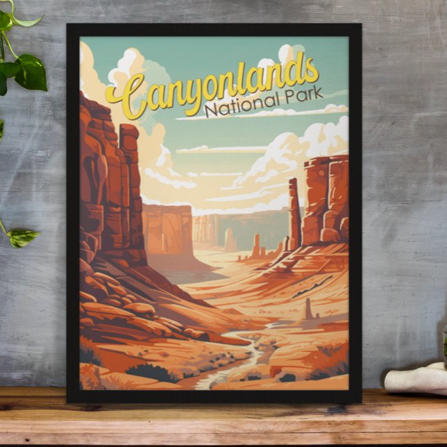 Canyonlands National Park Illustration Retro Poster (Creator Uploaded)