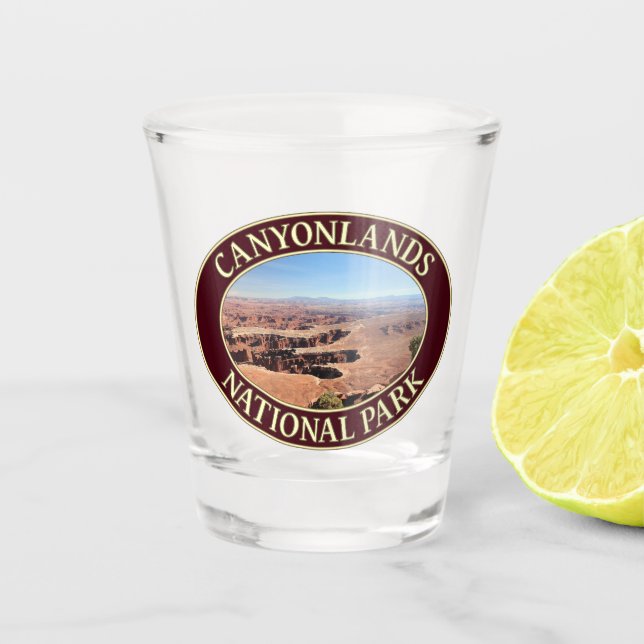 Canyonlands National Park in Moab, Utah Shot Glass (Front)