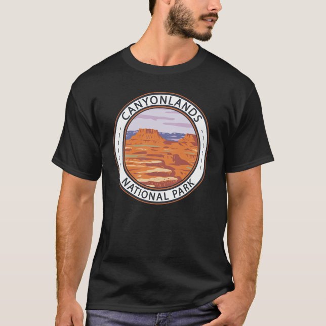 Canyonlands National Park Island In the Sky Badge T-Shirt (Front)