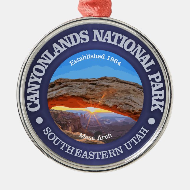 Canyonlands National Park Metal Ornament (Front)