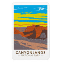 Canyonlands National Park Moab Travel Art Vintage