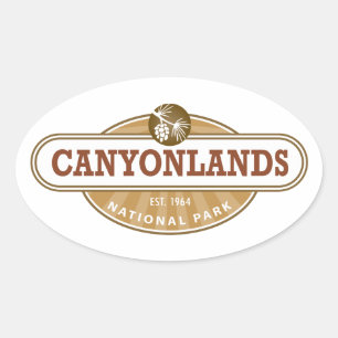 Canyonlands National Park Oval Sticker