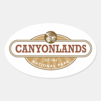 Canyonlands National Park Oval Sticker