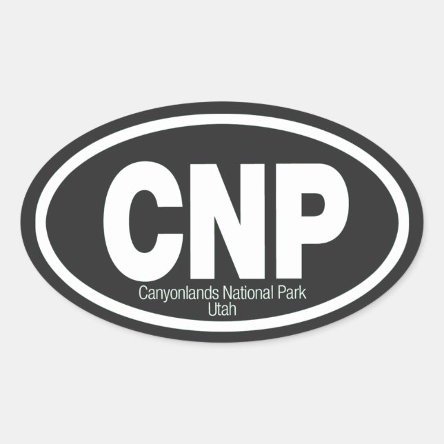 Canyonlands National Park Oval Sticker (Front)