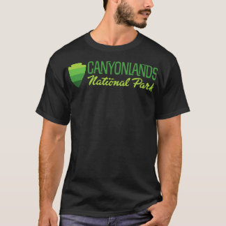Canyonlands National Park Retro Arrowhead Wordmark T-Shirt