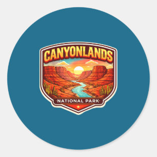 Canyonlands National Park Souvenir Utah Memorabili Classic Round Sticker
