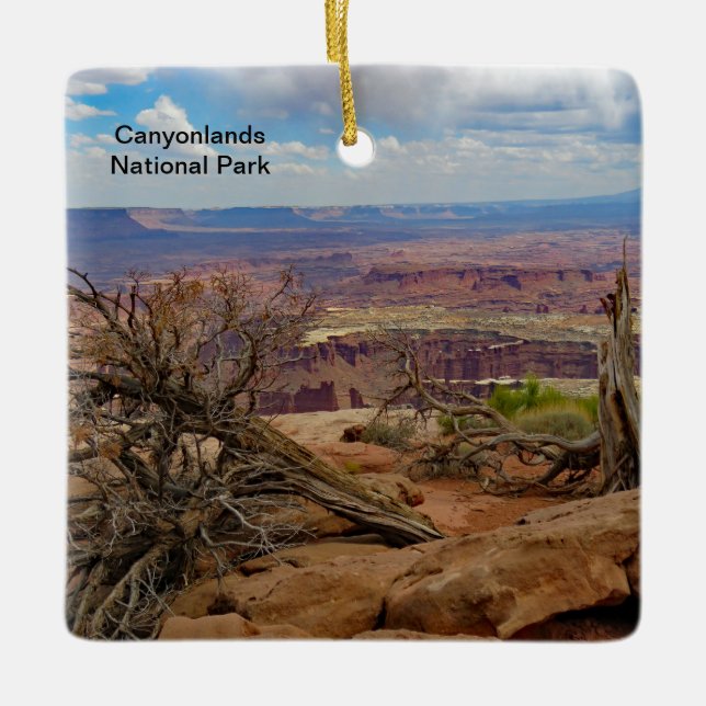 Canyonlands National Park Square Ceramic Ornament (Front)